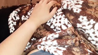 My stepsister fucks under the covers because she is shy