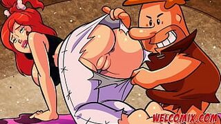 Stretching the pussy in the yoga class - The Flintstoons