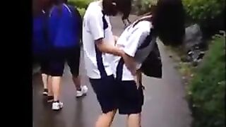 japan Standing back Girls