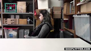 Teen Stepdaughter Caught Shoplifting By Her Dad And Fucked