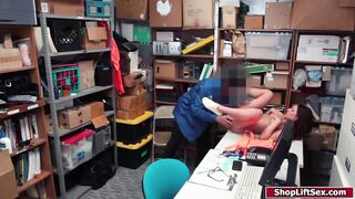 Sexy thief caught and fucked by officer