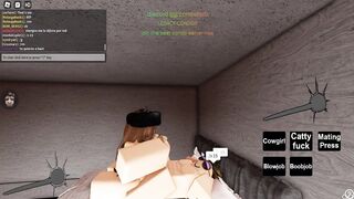 Fucking my sex doll in Roblox Condo
