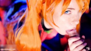 Sloppy Blowjob and Pussy Creampie. Evangelion Asuka Langley -