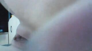 asian dildo anal play
