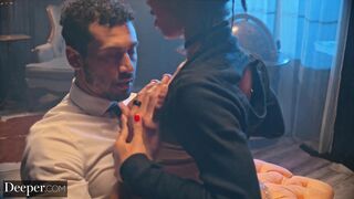 Deeper. Burlesque dancer Kira gets creampied at afterparty