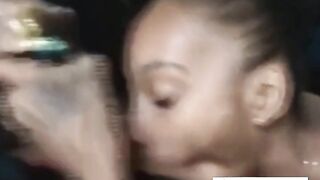 Nasty bitch Sloppy deepthroat bbc blowjob