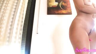Cum with my big plugged ass