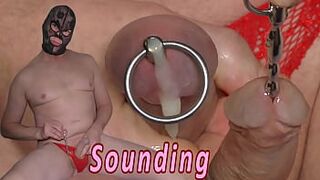 Sounding with cumshot. Urethral inserting toy kinky bdsm from Holland (see my account for more)