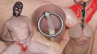 Sounding with cumshot. Urethral inserting toy kinky bdsm from Holland (see my account for more)