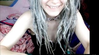 Webcam girl shows asshole close up
