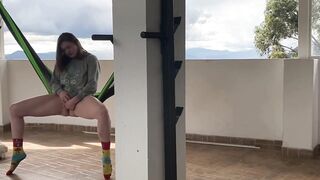 Babe squirts secretly! Spy