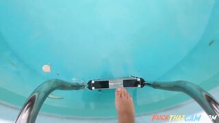 PUBLIC POOL CUM BUT NOBODY SEE HER