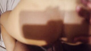 Classmate loves doggy style moans and gets orgasm cumshot on ass
