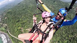 Wet and Messy Extreme SQUIRTING while PARAGLIDING 2 in Costa Rica