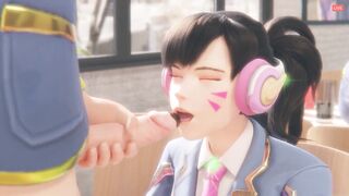 Sweet DVa from Overwatch Pounded by Big Dick