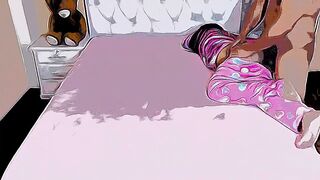 Stepdaughter is Sexually Trained by her Pervert step Father when her Mom is not at Home Cartoon Hentai
