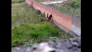 Busty Girl Outdoor Doggy Banged
