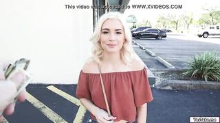 Anastasia fucked in the park for cash