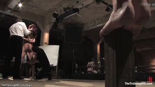 Hot slaves humiliated on audition