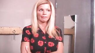 Hot sexy nice body blonde MILF gets