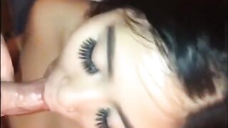 Beautiful Asian Gf Blowjob & cumshot