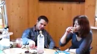 Russian mature with teen boy