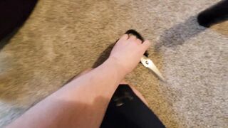 Pregnant step Mom gets stuck in crib and has to come help her get out