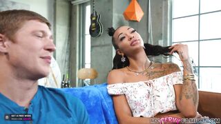 "We're Not Technically Related"- Would You Say No to This Ebony Hottie Stepsis??? - Harley Dean - MyPervyFamily -