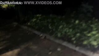 Giving to strangers on a deserted street.