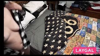 Mom shares bed with step son she feels hin get hard so she helps him out