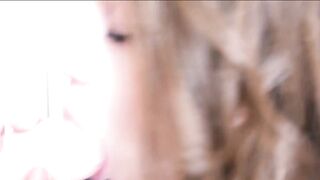 MILF Big Tits and Suck Dildo Closeup - Cristall Gloss