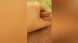 Fucking my tight pussy with my huge dildo