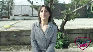 Manéa and Mélia have fun with each other and with a cock