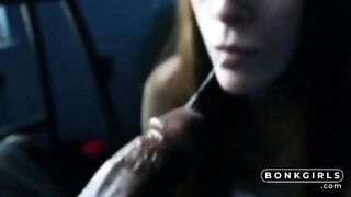 She Sucks BBC Until His Mom Comes Home