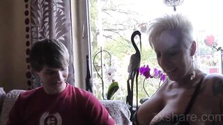German Mom Loves to Fuck With Young Boy