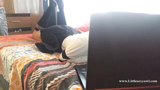 my stepfather won't let me do my homework, he always wants to fuck me