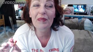 897 Dawnskye1962 smoking a cigarette and trying to cause your cock to throb fully dressed