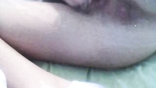 My hairy pussy EX-GF masturbates 02