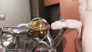 Balerina slut from Atomic Heart doing anal