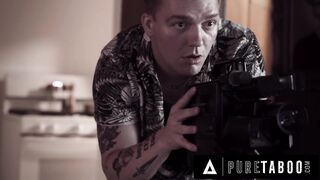 PURE TABOO Syren De Mer Tricks Her Stepson's GF Nikki Sweet Into A 3-Way For Pervy Husband To Record