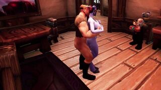 Draenei Girl Thigh Masturbation Warcraft Parody