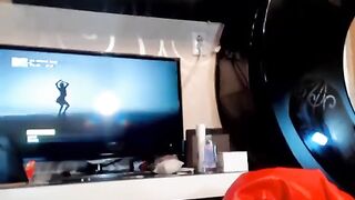 Brunette masturbates and puts a dildo in the ass