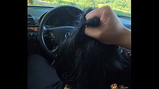 Street prostitute Maria Kalos sucked in the car to a client-Maria Kalos