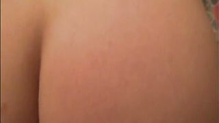 I let Petra, a brunette who loves masturbation, taste my