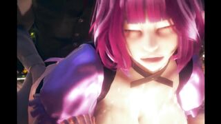 Kokoro Maid with Her Big Boobs Full of Cum - Animation