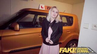 Fake Driving School - Big ass big tits blonde Czech fucks a chunky big dick