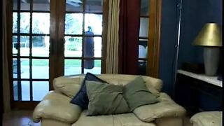 Dude gets BJ and stuffs naughty slut's tight asshole and pussy with dick