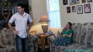 Pregnant sitter bangs the boss