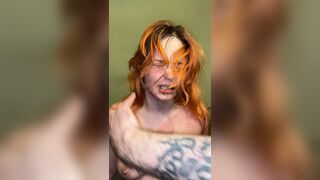 Slapping, spitting, plastic bag and fuck machine and shaking orgasms