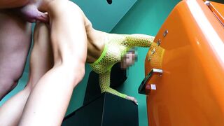 Sexy Fishnet Outfit And Sex All Over - Piledriver Ending